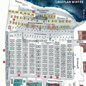 Lageplan Stellplätze Winter © Campingplatz Mayrhofen Grafische Darstellung Campingplatz Winter